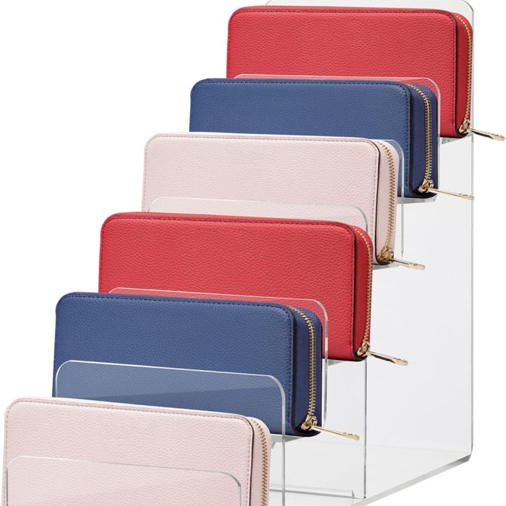 Acrylic Display Stand Perfume Organizer: 6- Tier Wallet